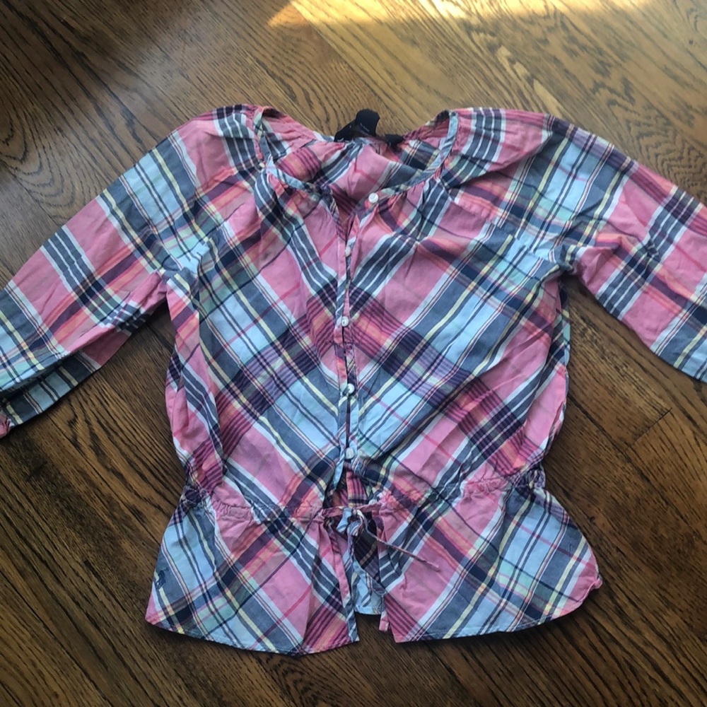 Ralph Lauren madras top girls shirt